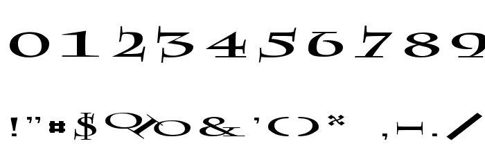 Rowling Stone Wide Font OTHER CHARS