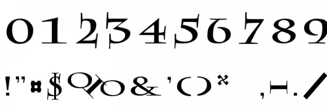 Rowling Stone Font OTHER CHARS