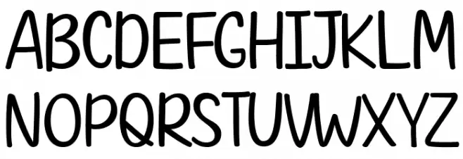 Rows of Sunflowers Caratteri MAIUSCOLE