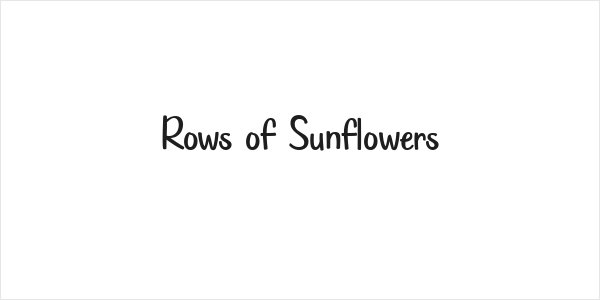 Rows of Sunflowers Logo