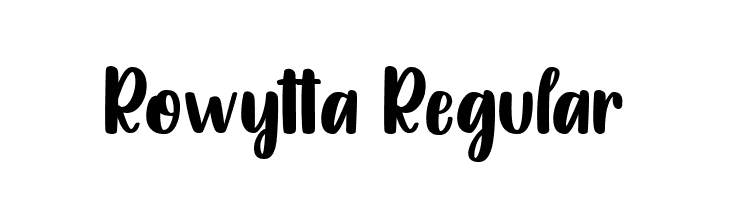 Rowytta Regular  font caratteri gratis