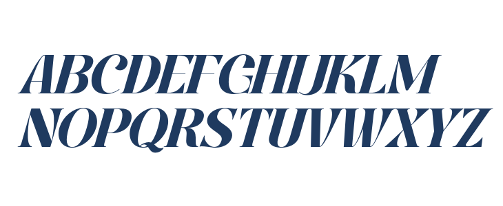 Roxaine Serif PERSONAL USE Italic Uppercase