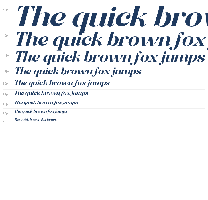 Roxaine Serif PERSONAL USE Italic Waterfall