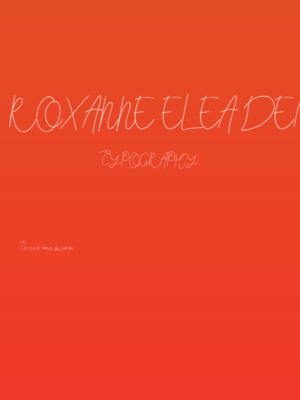 Roxanne Elea Demo Poster
