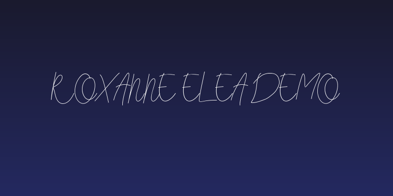 Roxanne Elea Demo Social Header