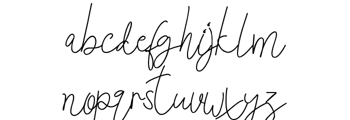 Roxanne Elea Demo Font LOWERCASE