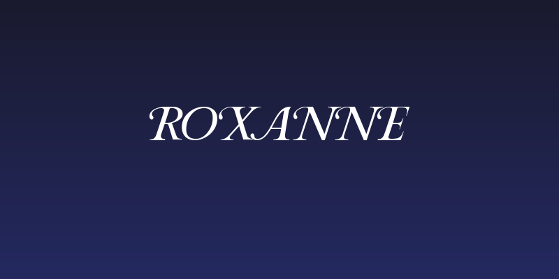 Roxanne Social Header