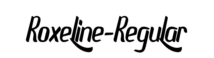 Roxeline-Regular  Скачать бесплатные шрифты