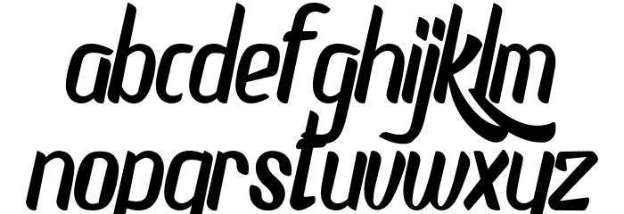 Roxeline-Regular Font LOWERCASE
