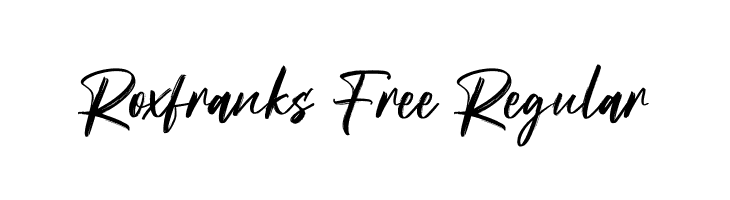 Roxfranks Free Regular  フリーフォントのダウンロード