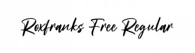 Roxfranks Free Regular  Fuentes Gratis Descargar