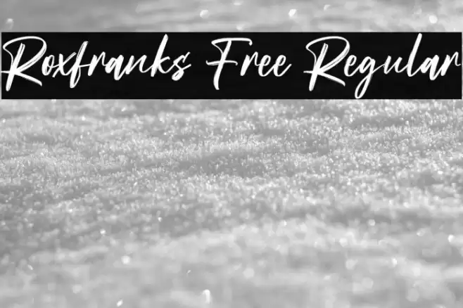 Roxfranks Free Regular Font examples