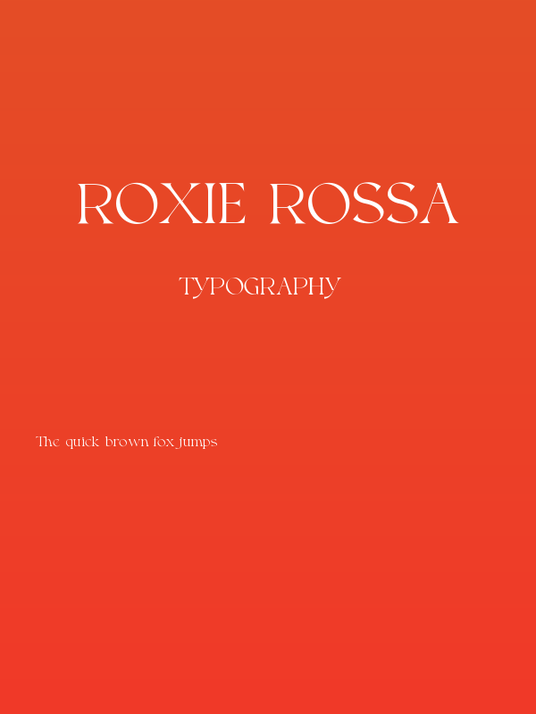 Roxie Rossa Poster