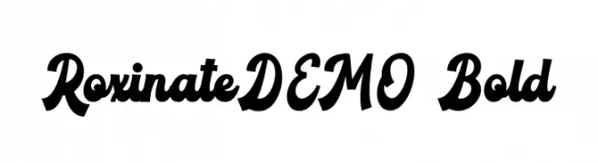 RoxinateDEMO-Bold  Скачать бесплатные шрифты