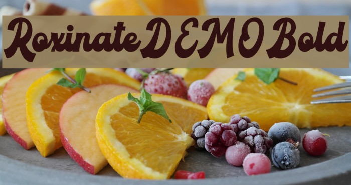 RoxinateDEMO-Bold Font examples