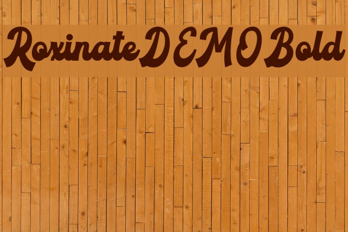 RoxinateDEMO-Bold Font examples