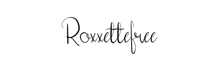 Roxxettefree  Free Fonts Download