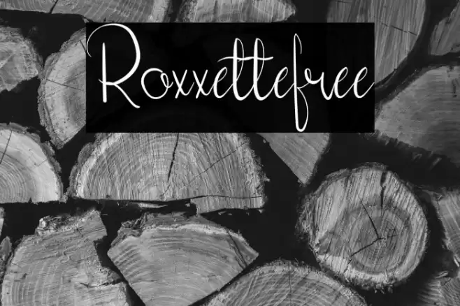 Roxxettefree Font examples