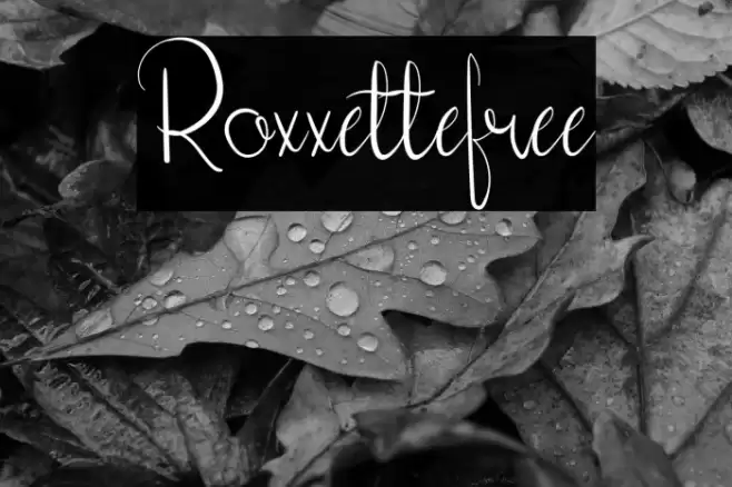 Roxxettefree Font examples