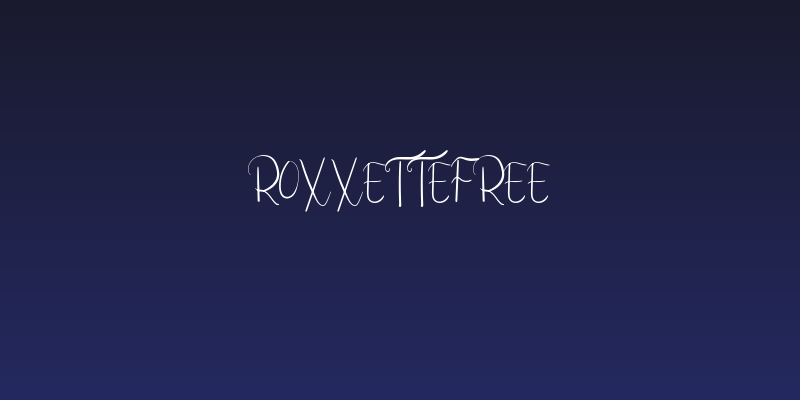 Roxxettefree Social Header