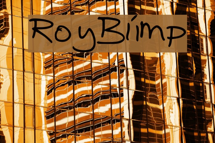 RoyBlimp Font examples