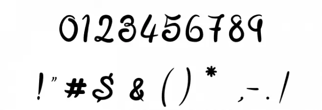 RoyaChicken Font OTHER CHARS