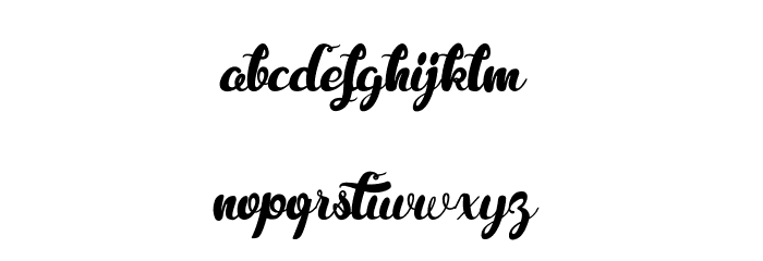 RoyaChicken Font LOWERCASE