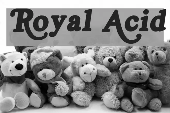 Royal Acid Font examples
