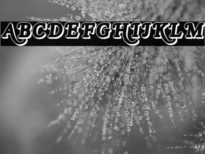 Royal Acidbath Outline Font examples