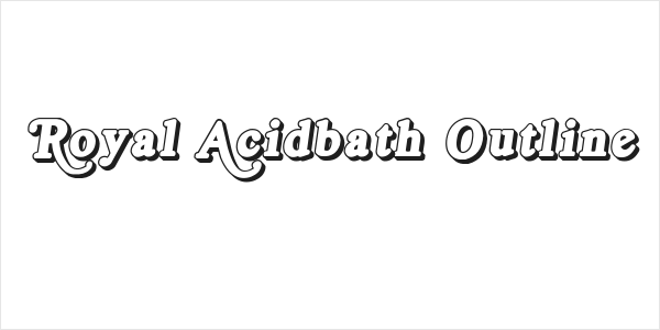 Royal Acidbath Outline Logo