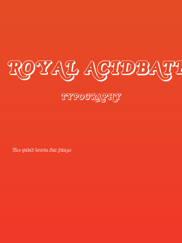 Royal Acidbath Outline Poster