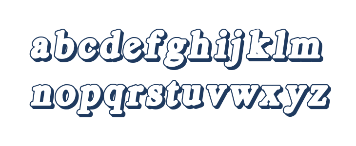 Royal Acidbath Outline Lowercase