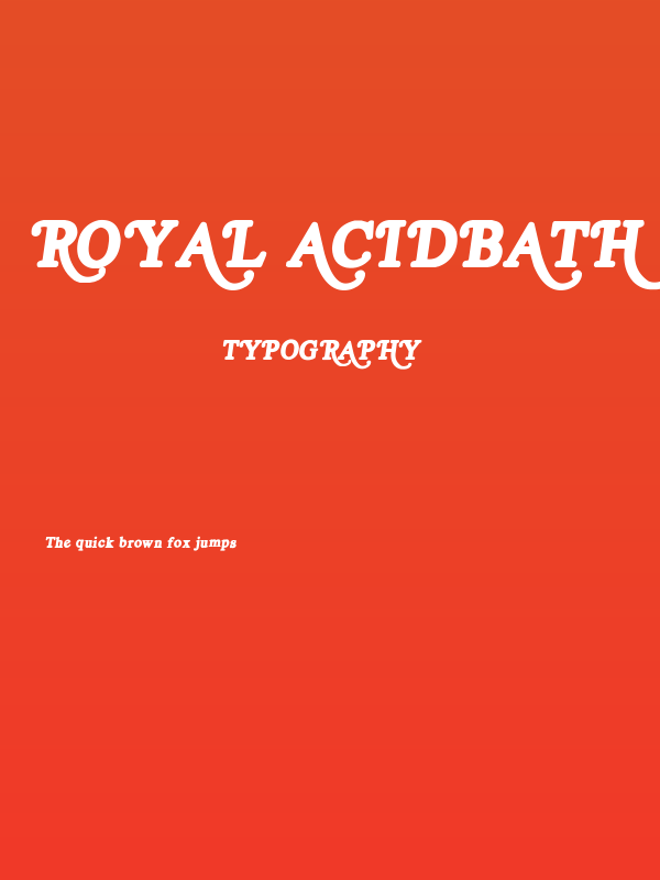 Royal Acidbath Poster