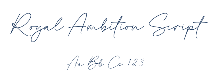 Royal Ambition Script Font Preview