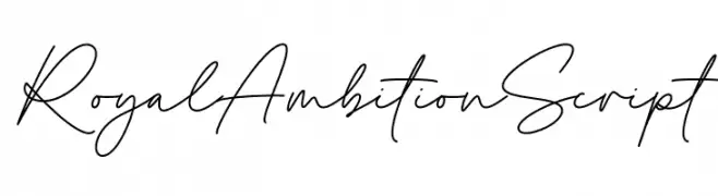 Royal Ambition Script  Скачать бесплатные шрифты