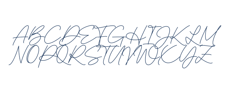 Royal Ambition Script Uppercase