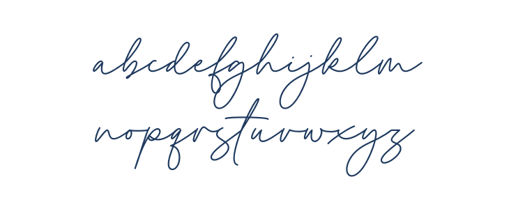 Royal Ambition Script Lowercase