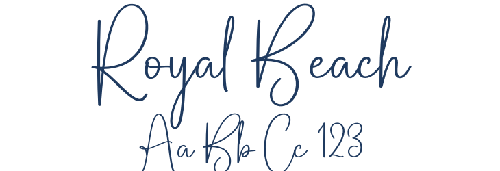 Royal Beach Font Preview