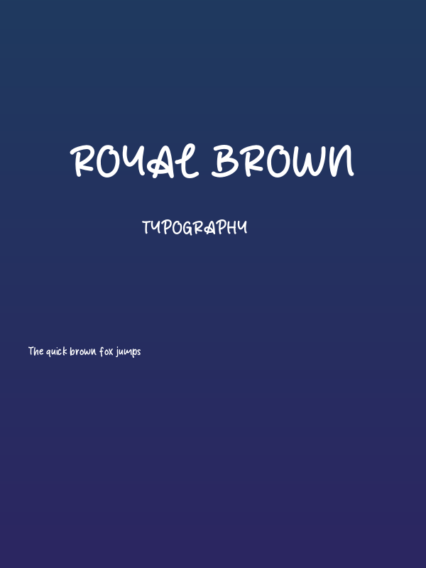 Royal Brown Poster