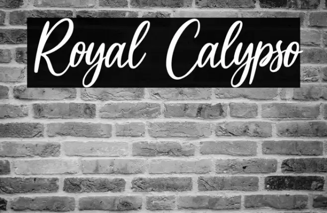 Royal Calypso خط examples