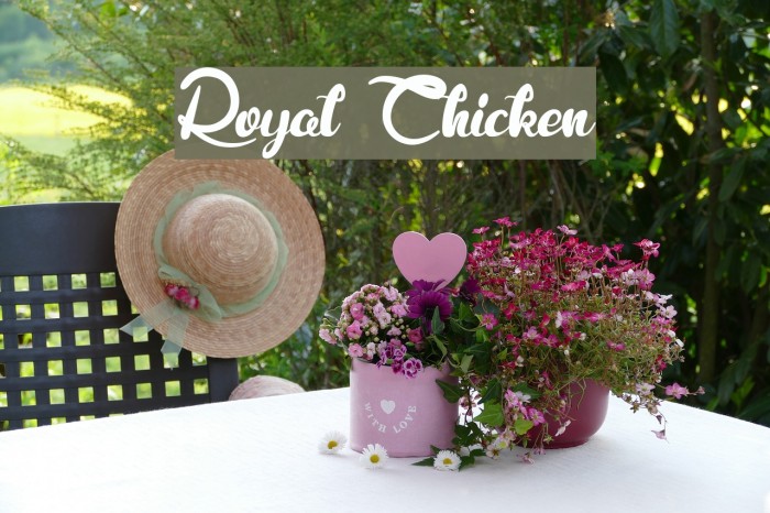 Royal Chicken Font examples