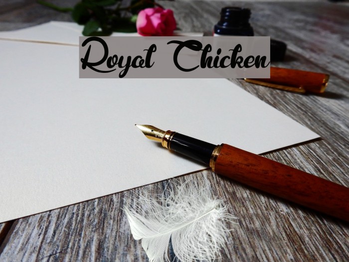 Royal Chicken Font examples