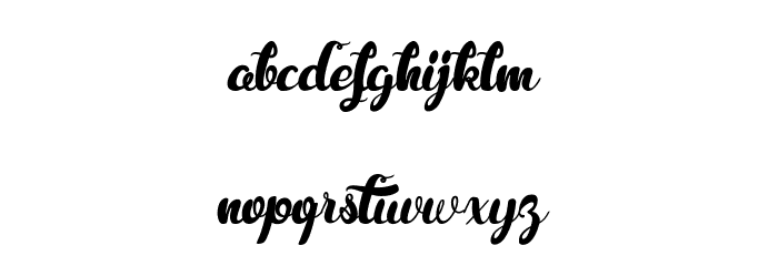 Royal Chicken Font LOWERCASE