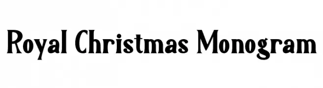 Royal Christmas Monogram フリーフォントのダウンロード