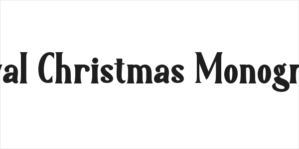 Royal Christmas Monogram Logo