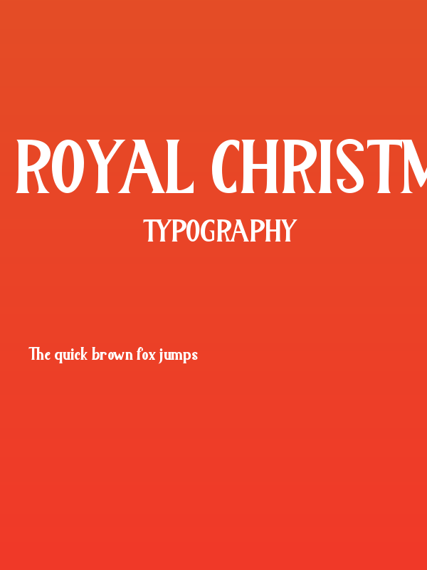 Royal Christmas Monogram Poster