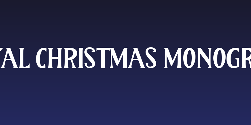 Royal Christmas Monogram Social Header