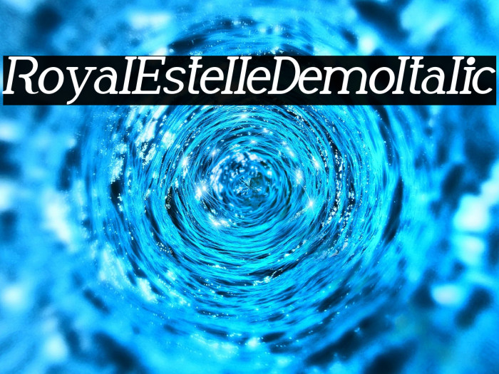 Royal Estelle Demo Italic Example 3