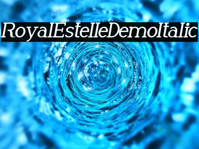 Royal Estelle Demo Italic Example 3