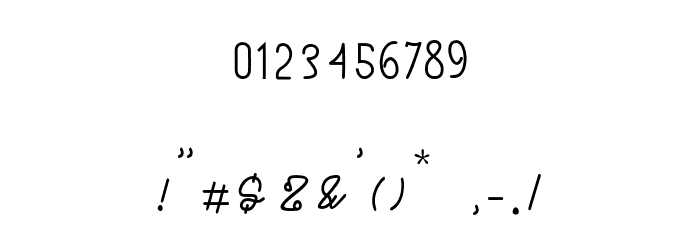 Royal Hamilton Font OTHER CHARS